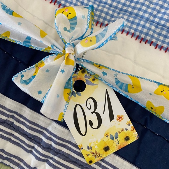 Quilted Multi colored baby Quilt - Picture 10 of 10